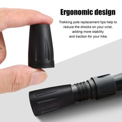 4 Pcs Walking Sticks Ends Pole Tip Protector Cane Trekking Poles