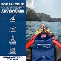Waterproof Dry Bag – Floating Roll Top Drybag Keeps Dry 10 Liter Royal Blue