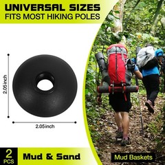 10 PCS Trekking Pole Rubber Tips Replacement Protectors Standard Hiking Canes