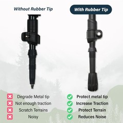 Trekking Pole Tips – Walking Sticks Replacement Tip Protectors – 11mm Hole Di…