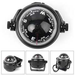 ABS plastic Electronic Car Black Compass Screws Pick Adhesive Marine Boat