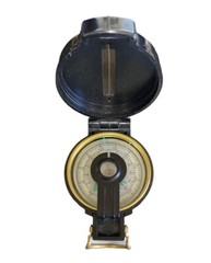 Vtg Lensatic Compass Military Engineer Peep Sight Navigation Survival Compass
