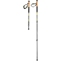 Cascade Mountain Tech Carbon Fiber Quick Lock Trekking Poles, Adjustable 26-54