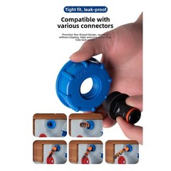 RV Water Tank Connector Quick Connect Fitting Blue Cap for Smooth Fill