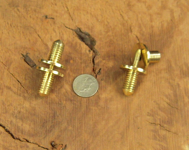 JWL Two (2) Solid Brass Connectors Couplers (1/2″ x 13) to split Canes in two