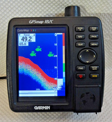GARMIN GPSMAP 182C MARINE CHART PLOTTER FISHFINDER GPS w PWR MOUNT COVER ANTENNA