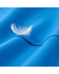 Fit-flip towel / shower cover in microfiber 90×180 cm, blue