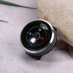1Pc Slide on 25MM Watch Wrist Band Strap Compass For Outdoor Survival Tools Gift