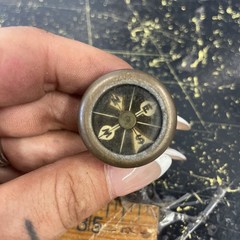 Vintage 1940/50’s Marbles Brass Pin-on Compass Gladstone Mich U S A – WORKS