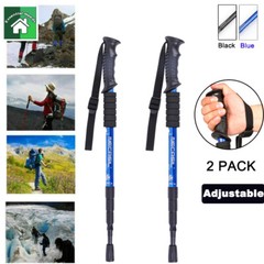 2X Trekking Poles Nordic Walking Sticks Adjustable Anti-shock Hiking Alpenstock