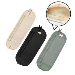 Security Waist Bag for Travel Slim Concealed Zipper Pocket for Cards Cash Phone