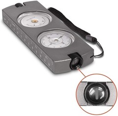 Handheld Clinometer Compass w Case Combo – Satellite Inclinometer Surveying Tool