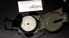 Lensatic Military Style Sighting Compass Hike Camping Navigation KUKU Taiwan NEW