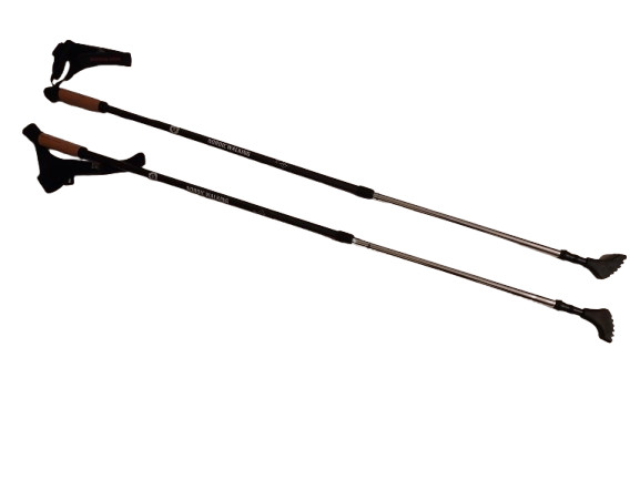Nordic Walking Sticks Adjustable Locks Expandable To 54 Lightweight Trekking