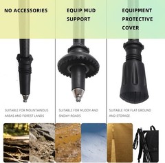 Ultra Light Carbon Fiber Trekking Poles for Hiking & Trail Running (1-PCS)