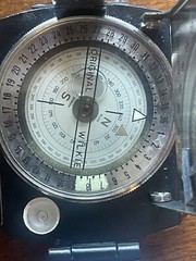 ORIGINAL STEIGUNG WILKIE PRISMATIC SIGHTING COMPASS BOX W/ CASE Non Working