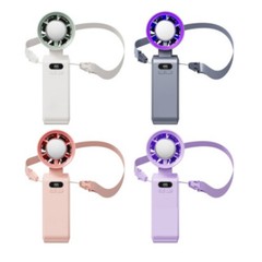 Highspeed Outdoor Handheld Fan with Digital Display and Compact Storage
