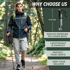 All-Terrain Hiking Poles – Collapsible, Lightweight, 2 Pack with Accessories