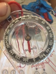 🔥 Suunto A-10 Partner II Compass A10 Hiking Scouting School SMALL BUBBLE🔥