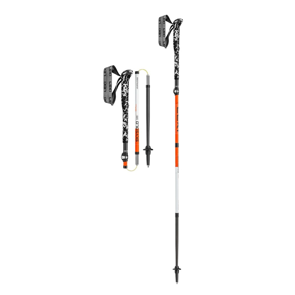 LEKI Skysolo FX.One Carbon Neon Orange/White/Black Trekking Poles (65620731)