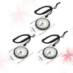 3Pcs Orienteering Compass for Off-road Work Hiking Outfit Metal