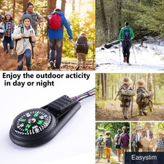 Mini Compasses 25 Pack Multicolor Kids Toys Outdoor Camping Hiking