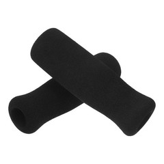 2Pcs Black Crutch Handgrips Soft Nbr Material Comfortable Non Slip Grip Covers