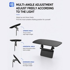 GPS Sun Shade Adjustable Angle UV Protection Dashboard Anti-Glare