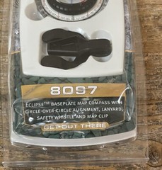 Brunton 8097 Eclipse Baseplate Map Compass Lanyard Whistle And Map Clip New