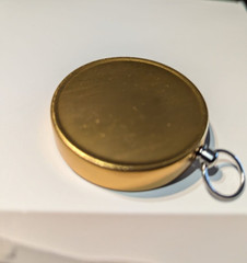 Pocket Compass Outdoors Navigation Compass with Key Ring Yellow 10 pack