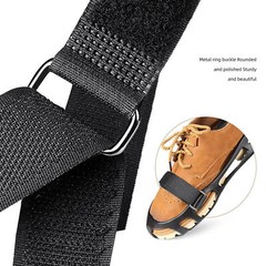 Snow Ice Shoe Grips Winter Boot Grippers Strap Metal Spikes Cleat Studs One Size
