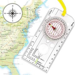 Navigation Compass, Expedition Map Reading, Lightweight Map Ruler, Compass with…