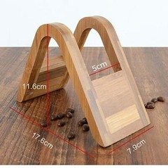 Japan Bamboo Coffee Filter Holder Conical 0383