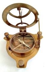 4 Inch Vintage Marine Antique Look Sundial Compass For Vastu & Collectibles Gift