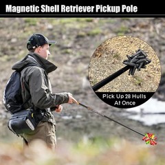Shotgun Shell Hull Retriever Pick Stick, Magnetic Shell Retriever Pickup Pole, S