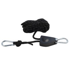 6pcs Outdoor Pulley Regulators Kit with Metal Alloy Pulleys Reflective Rope
