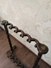 Handmade Antique Designer Wooden Storage Rack Handmade Wooden Carved Walking Ca