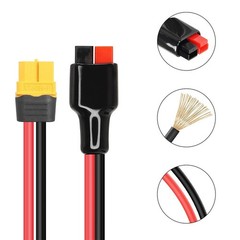 1m 12AWG Solar Cable with For XT60 Male Connector for Generators