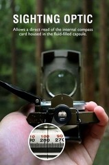 Multifunctional Military Sighting Navigation Compass with Inclinometer-Green