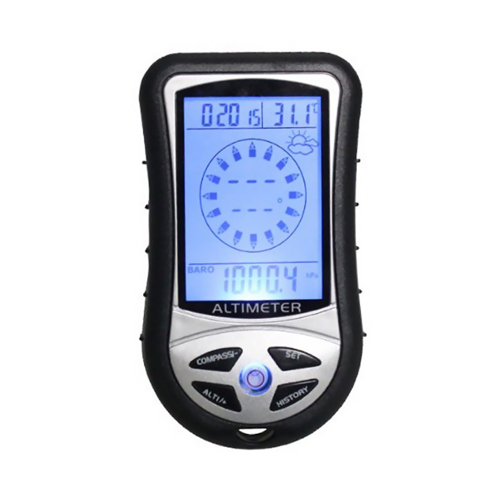 Outdoor Hiking Hunting LED Digital 8 in1 Compass Altimeter Barometer Thermometer