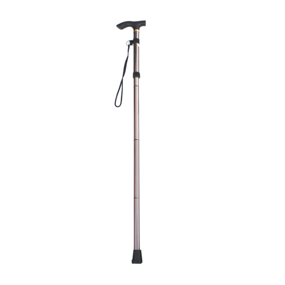 Aluminium Alloy Folding Cane Portable Hand Walking Stick Trekking Hiking L0J5