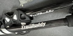 Pair of TrailBuddy Lightweight Adjustable Trekking Poles Hiking Walking Sticks