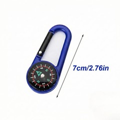 Outdoor Compass Carabiner Camping Keychain Mountain Buckle