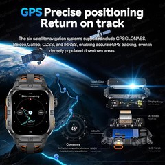 2026New GPS Outdoor Smart Watch Men Women Compass Altimeter Barometer Waterproof