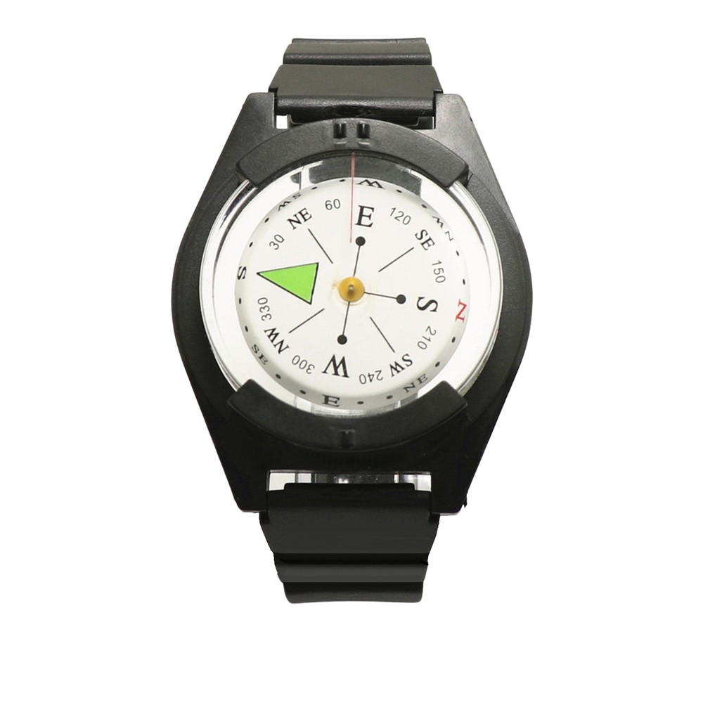 Wrist Compass with Fluorescent Dial Waterproof Compasses for Hiking Camping Tool