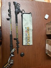 Vipole Base Camp Trekking Poles – The QL Mid Green Hiking Sticks are Adjustable
