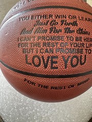 Collector Basketball To My Son Inspirational Motivational Gift Display Ball Love