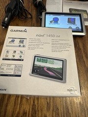Garmin Nuvi 1450LM 5″ GPS Navigation System Bundle w/ box & Car Charger Manual