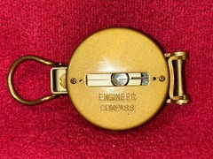 Lensatic Engineer Metal Flip Liquid Compass Japan