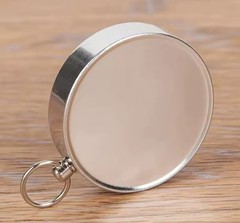 Pocket Compass Outdoors Navigation Compass with Key Ring Aluminum Black